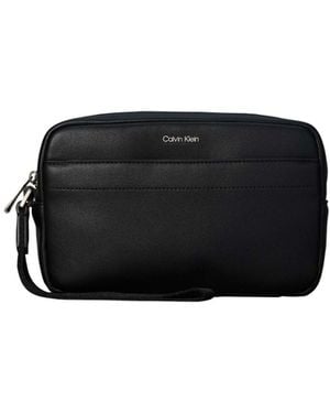 Calvin Klein Raised Logo Pouch - Black