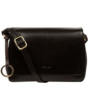 Conkca Cosima Leather Cross-Body Bag - Black