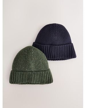 Next Khaki Thinsulate Beanies 2 Pack - Blue