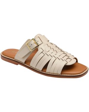 Ravel Leather Mule Sandals - Natural