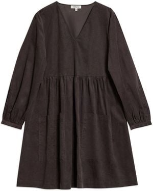 Albaray Short Cord Pocket Dress - Black