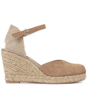 Jones Bootmaker Jones Bootmaker Arabella Wedge Shoes - Natural