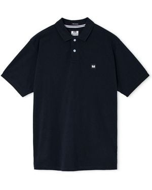 Weekend Offender Heathcote Badge Polo Shirt - Blue
