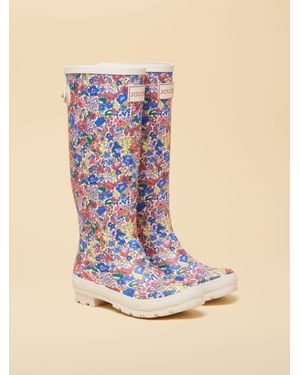 Joules Welly Print Tall Adjustable - Blue