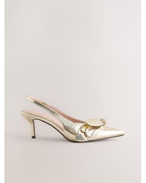 Next Forever Comfort Point Toe Petal Slingback - Natural
