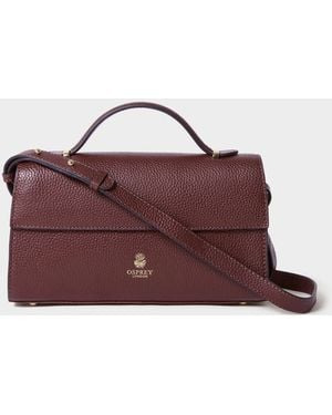 Osprey The Hathaway Leather Top Handle Bag - Purple