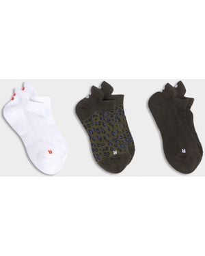Sweaty Betty Workout Trainers Socks 3 Pack - Green