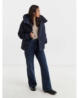 JD Williams Funnel Neck Padded Coat - Blue