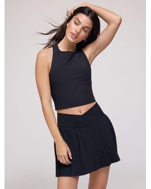 OSIA Pleated Tennis Skirt With Built - Blue