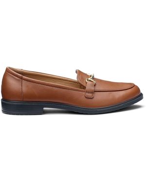 Hotter Standard Fit Clovelly Slip-On Loafers - Braun