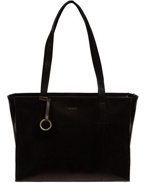 Conkca 'Bella' Leather Tote Bag - Black