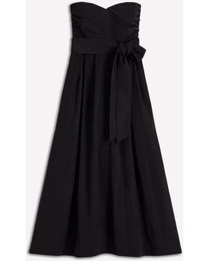 Boden Strapless Taffeta Dress - Black