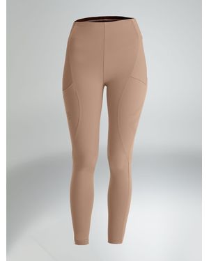 Aztec Diamond Core Leggings - Natural