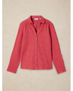White Stuff Annie Embroidered Shirt - Pink