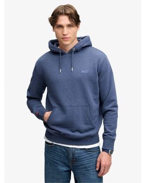 Superdry Essential Logo Hoodie - Blue