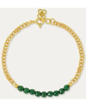 Ottoman Hands Ottoman Hands Margot Jade Beaded Bracelet - Metallic