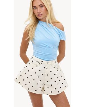 Loavies Ready For Anything Shorts With Polka Dots - Blue