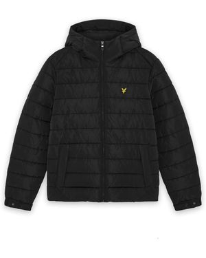 Lyle & Scott Hooded Quilted Jacket - Black