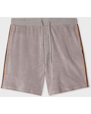 Paul Smith Towel Stripe Shorts - Gray