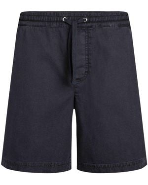 Weird Fish Weston Relaxed Canvas Short - Blue