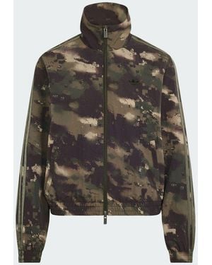 adidas Originals Camouflage Loose Track Top - Green