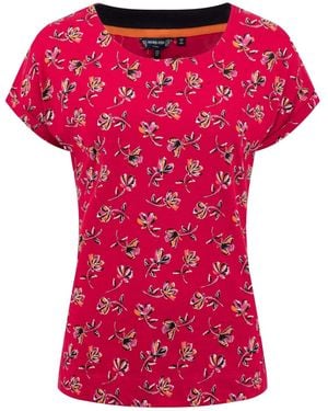 Weird Fish Paw Cotton Printed Jersey T-Shirt - Pink