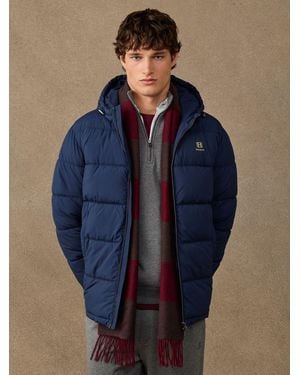 Hackett Quilted Puffer Jacket - Blue