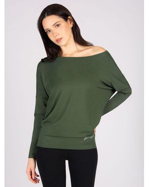 Pineapple Monroe Long Sleeve Jersey Top - Green