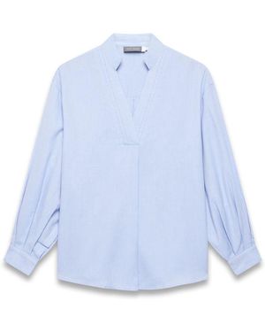 Mint Velvet Chambray Blouse - Blue