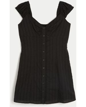 Hollister Cap Sleeve Mini Dress - Black