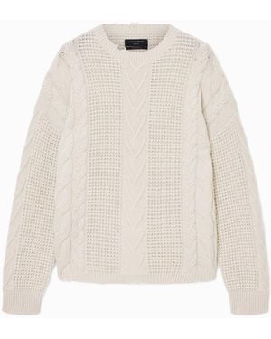 AllSaints Allsaints Tenter Crew Neck Jumper - White