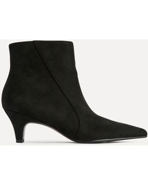 Linzi Blaire Low Heel Ankle Boots - Black