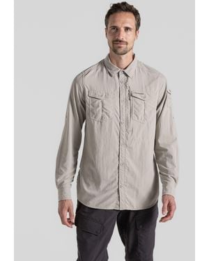 Craghoppers Nosilife Adventure Long Sleeve Shirt - Gray