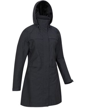 Mountain Warehouse Cloudburst Textured Waterproof Jacket - Blue