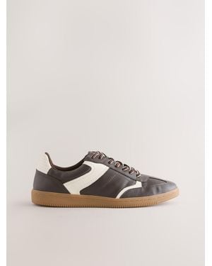 Next Chocolate Forever Comfort Lace-Up Sneakers - Brown