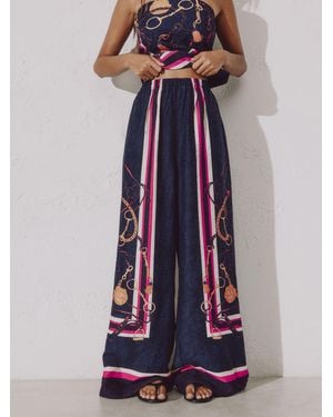 Next Wide Leg Pants - Blue