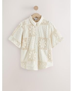 Next Crochet Shirt - Natural