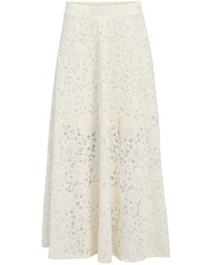 Object Lace Maxi Skirt - White