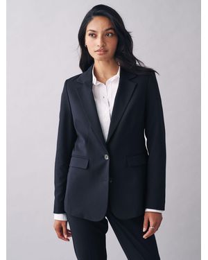 Next Heavy Duty Tailored Blazer - Blue