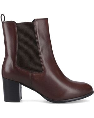 Hush Puppies Camellia Heeled Boot - Brown