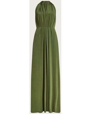 Monsoon Thea Multiway Tie Neck Maxi Bridesmaid Dress - Green