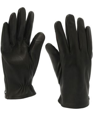 Michael Kors Leather Gloves - Black