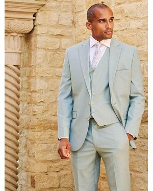 Brook Taverner Textured Suit Jacket - Blue