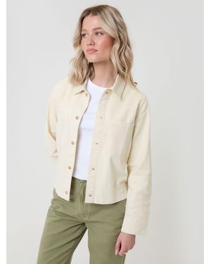 Threadbare Patch Pocket Denim Shacket - Natural