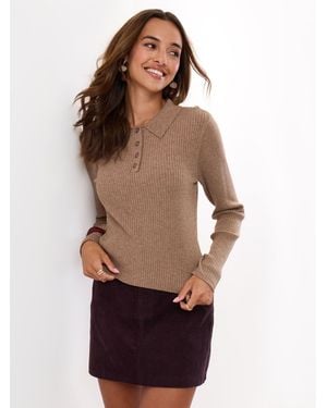 Threadbare Corduroy Mini Skirt - Red