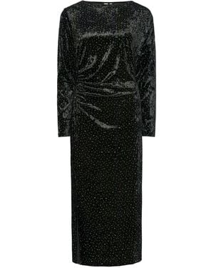 Y.A.S Y. A.S Y. A.S Embellished Velvet Maxi Dress - Black