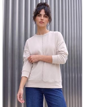 Roman Beaded Soft Sweatshirt - Gray