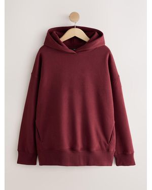 Next Burgundy Pullover Sports Hoodie - Red