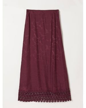 FatFace Fatface Sophie Jacquard Midaxi Skirt - Purple