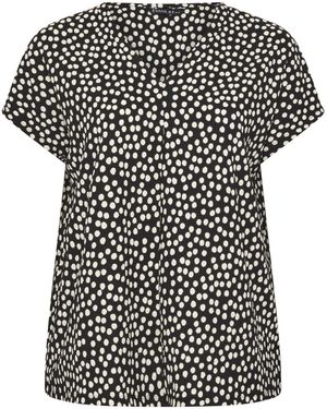 Evans V-Neck Shell Top - Black